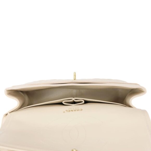 Chanel  Jumbo Classic Double Flap Caviar Leather Shoulder Bag Beige - Picture 13 of 16